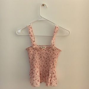 pink floral tank
